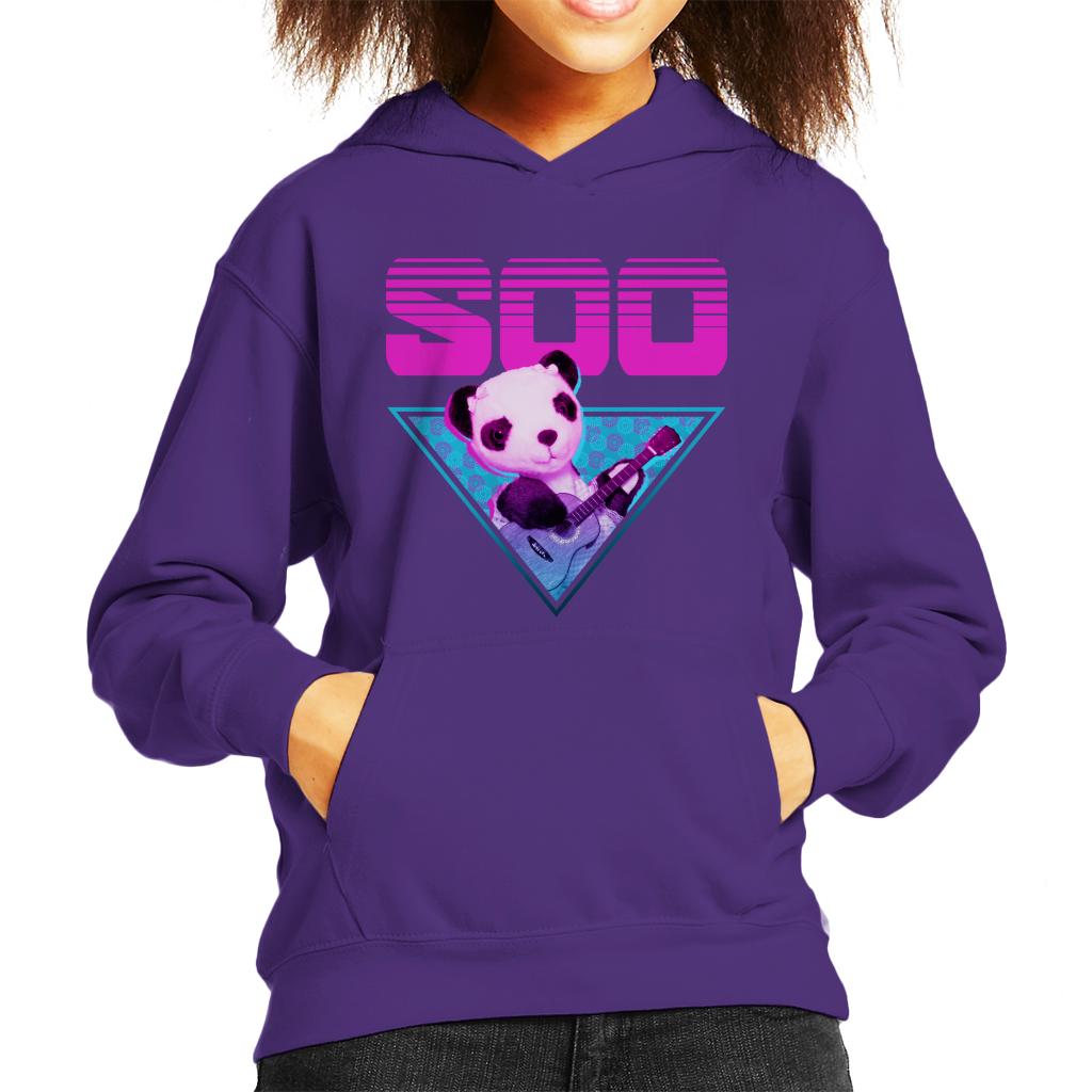 Sooty Soo Guitar Vaporwave Kid's Hooded Sweatshirt-ALL + EVERY