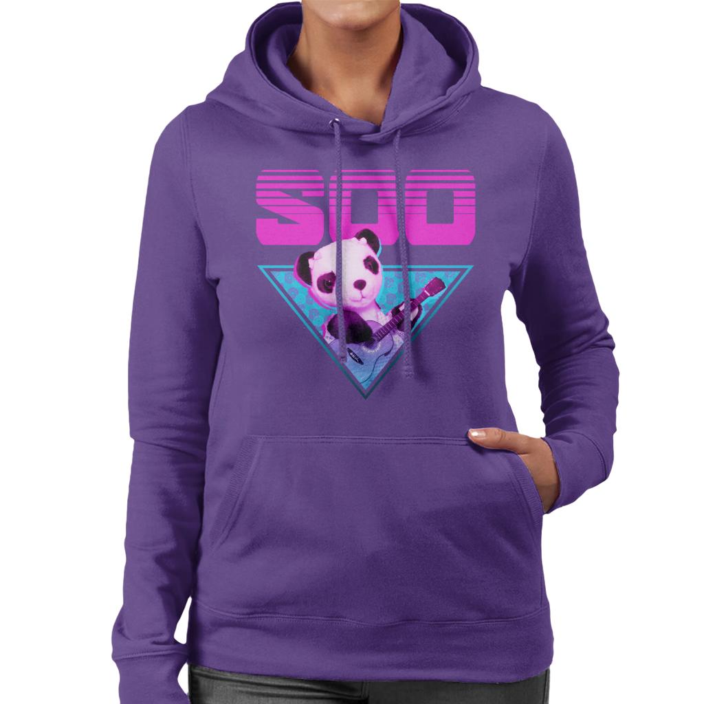 Sooty Soo Guitar Vaporwave Women's Hooded Sweatshirt-ALL + EVERY