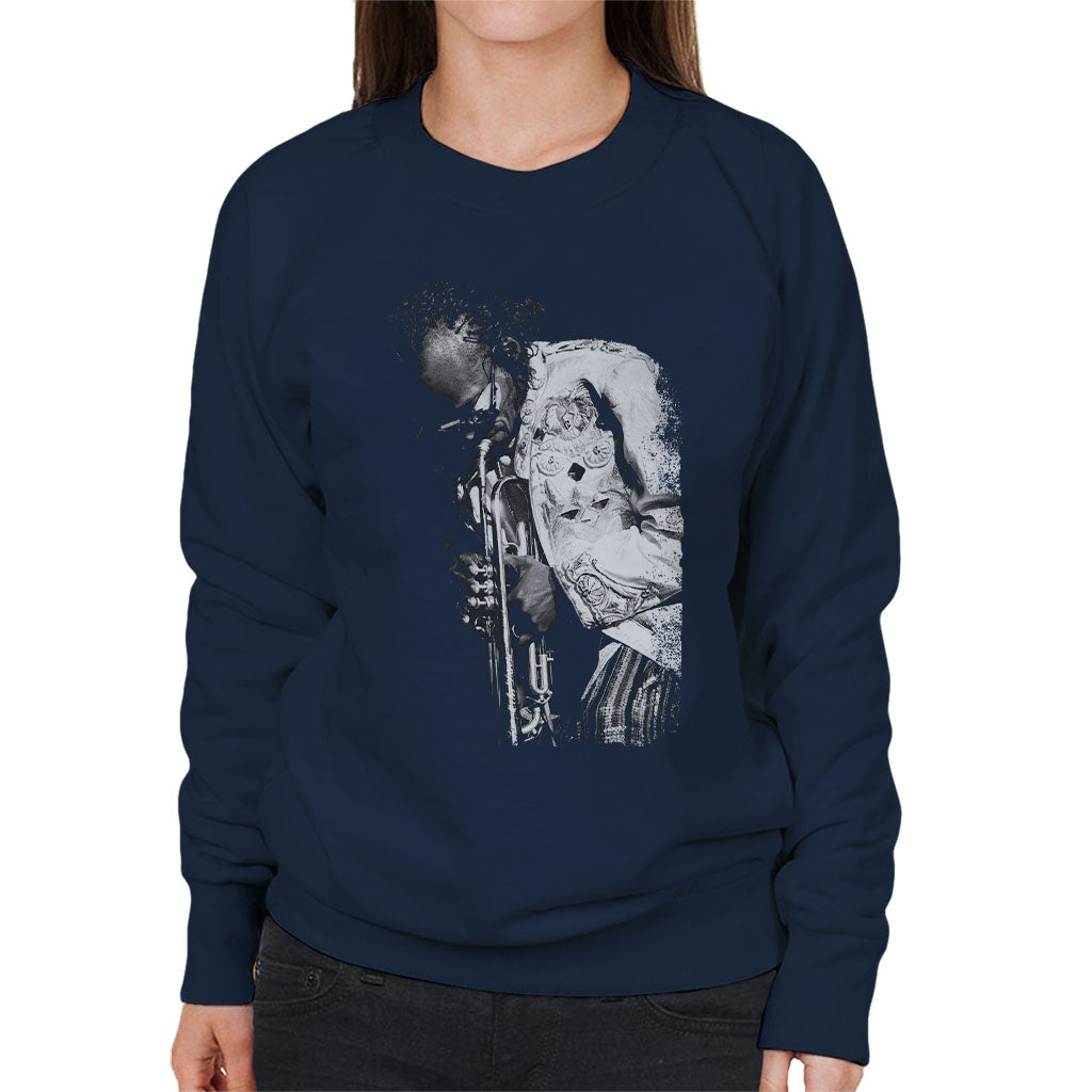 Miles Davis Playing In London 1986 Women's Sweatshirt-ALL + EVERY