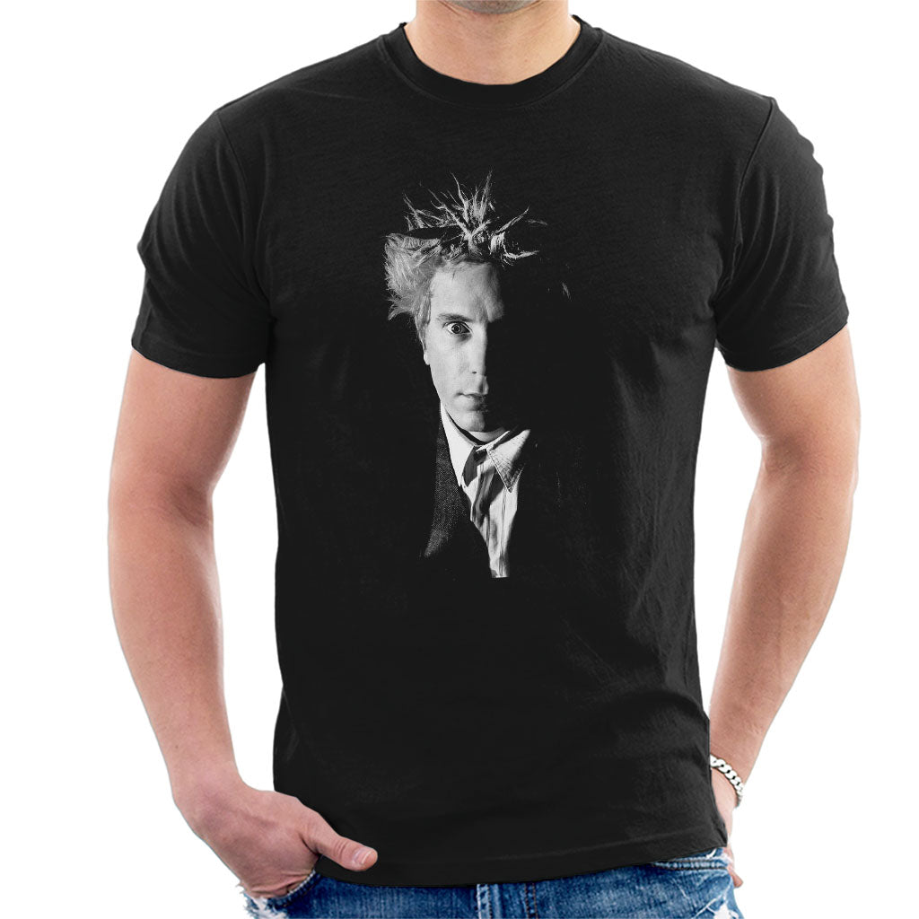 Black And White John Lydon Johnny Rotten Of Public Image Ltd Men's T-Shirt-ALL + EVERY