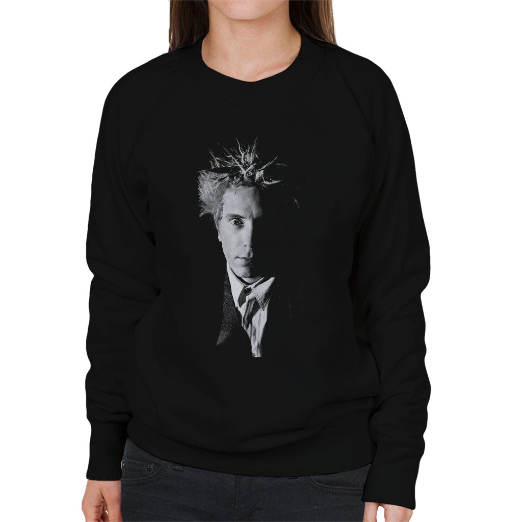 Black And White John Lydon Johnny Rotten Of Public Image Ltd Women's Sweatshirt-ALL + EVERY