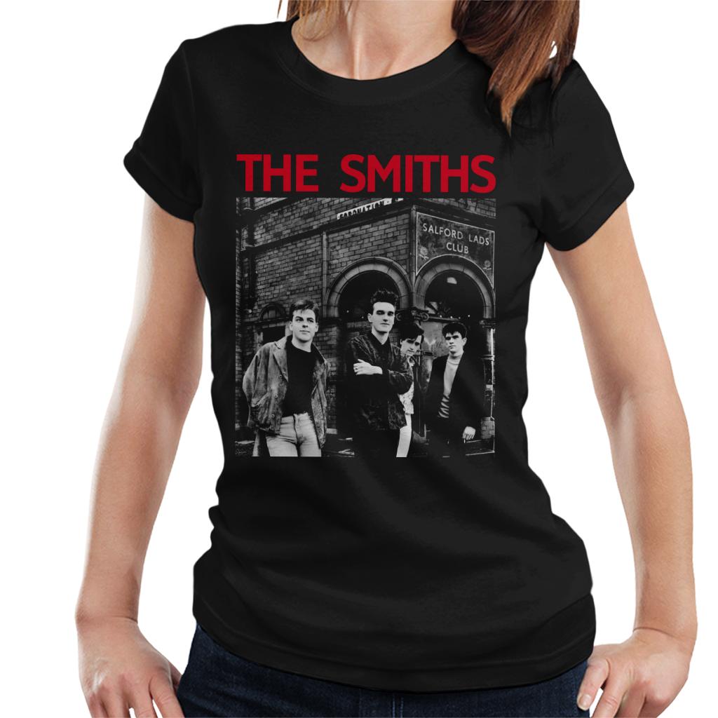 The Smiths Salford Lads Club Manchester Band Shot Women's T-Shirt-ALL + EVERY