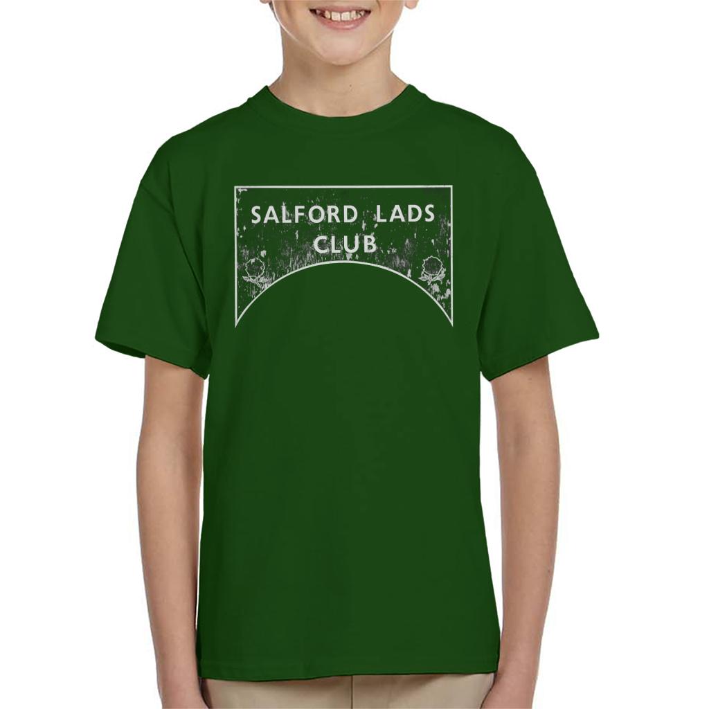 Salford Lads Club Sign Greyscale Kids T-Shirt-ALL + EVERY