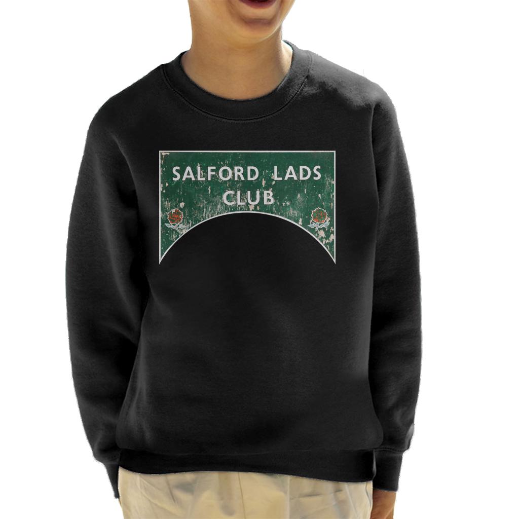 Salford Lads Club Sign Colour Kids Sweatshirt-ALL + EVERY