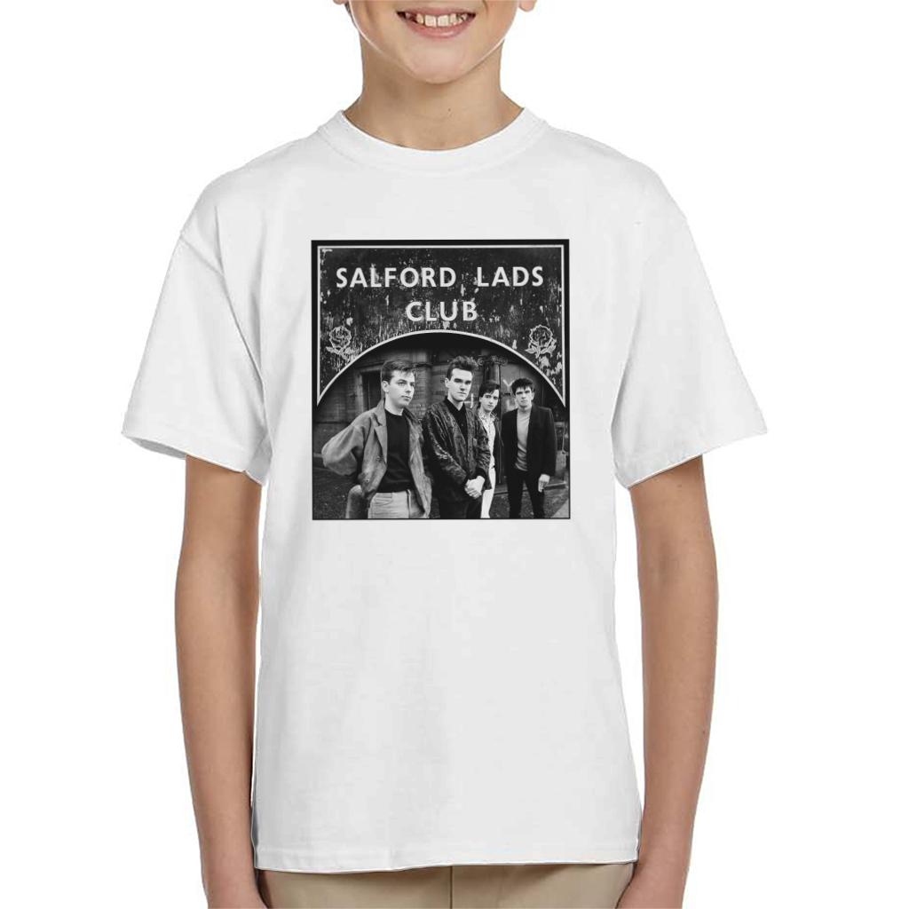 Salford Lads Clubs The Smiths Black & White Kid's T-Shirt-ALL + EVERY