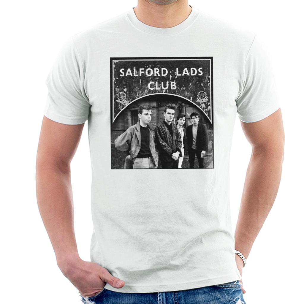 Salford Lads Clubs The Smiths Black & White Men's T-Shirt-ALL + EVERY