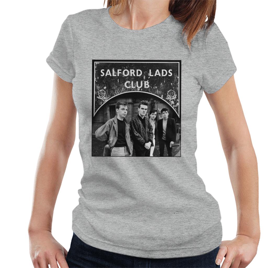 Salford Lads Clubs The Smiths Black & White Women's T-Shirt-ALL + EVERY