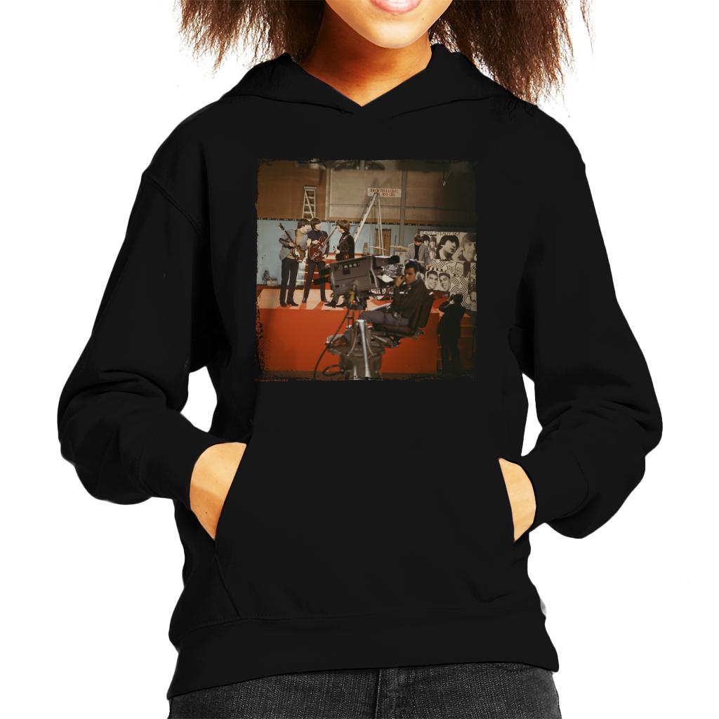 TV Times The Beatles Ready Steady Go Rehearsal Kids Hooded Sweatshirt-ALL + EVERY