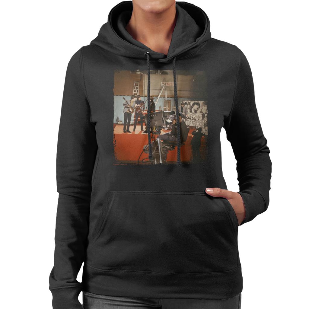 TV Times The Beatles Ready Steady Go Rehearsal Women's Hooded Sweatshirt-ALL + EVERY