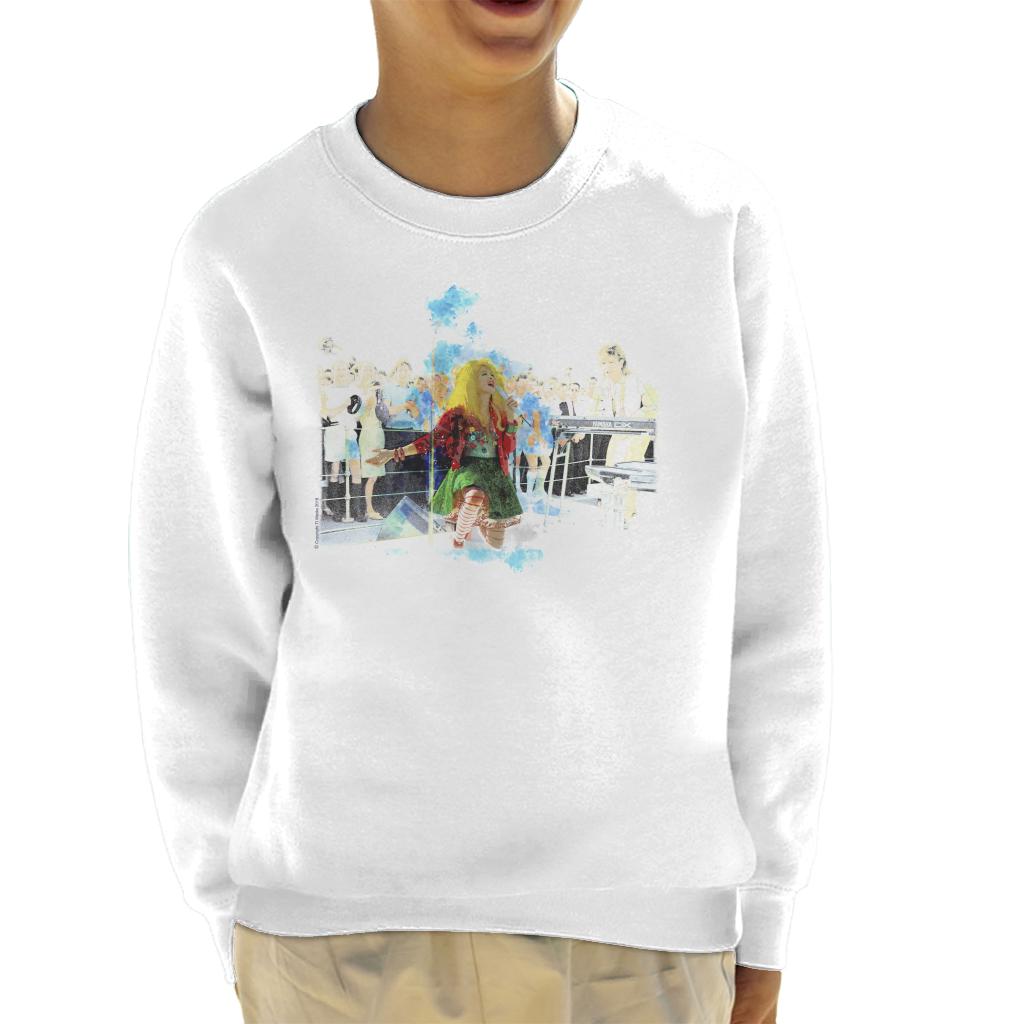 TV Times Cyndi Lauper HMS Ark Royal Navy Ship 1986 Kids Sweatshirt-ALL + EVERY