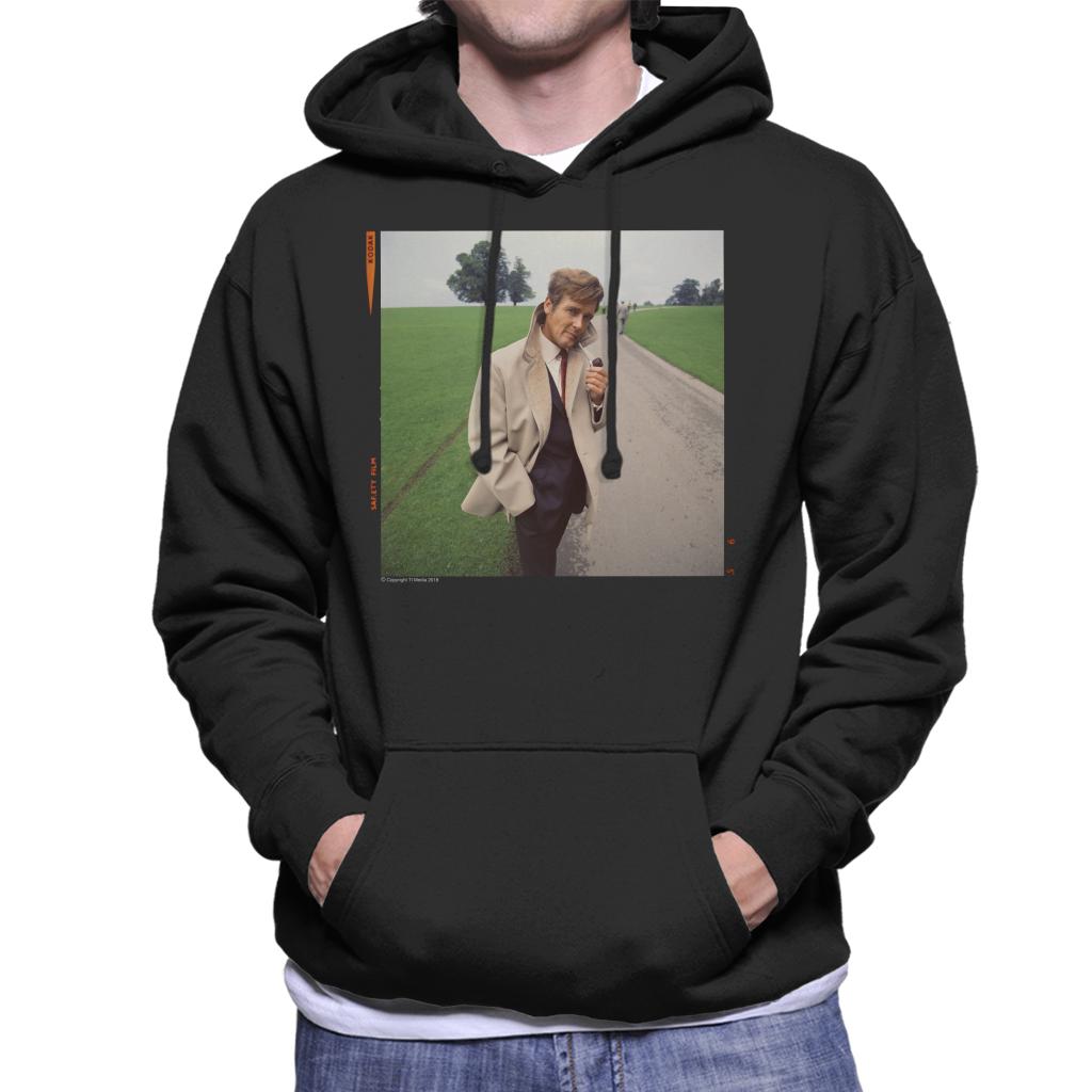 TV Times Roger Moore Park Stroll 1968 Men's Hooded Sweatshirt