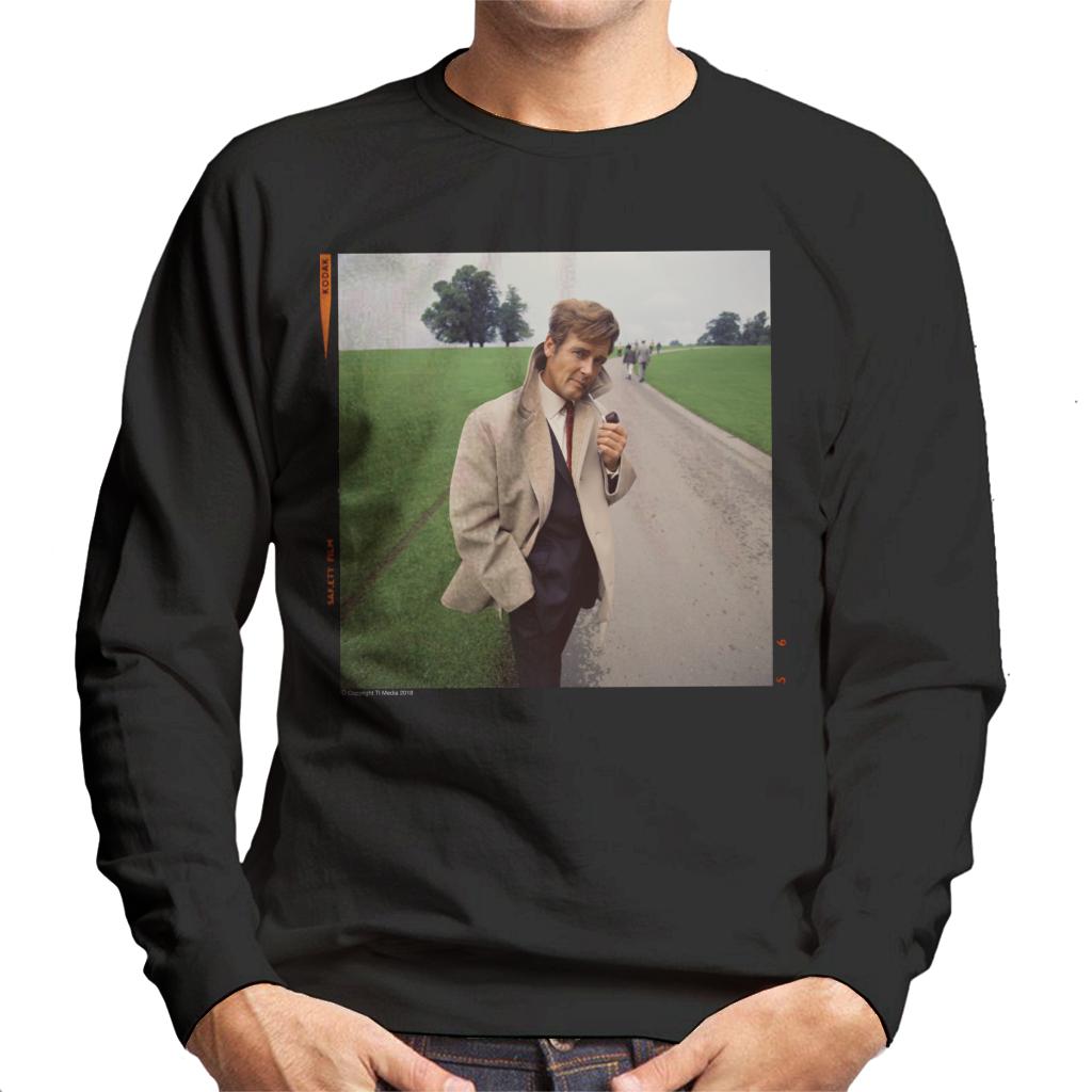 TV Times Roger Moore Park Stroll 1968 Men's Sweatshirt