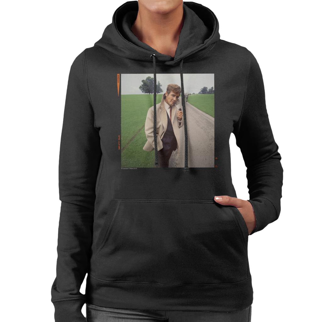 TV Times Roger Moore Park Stroll 1968 Women's Hooded Sweatshirt