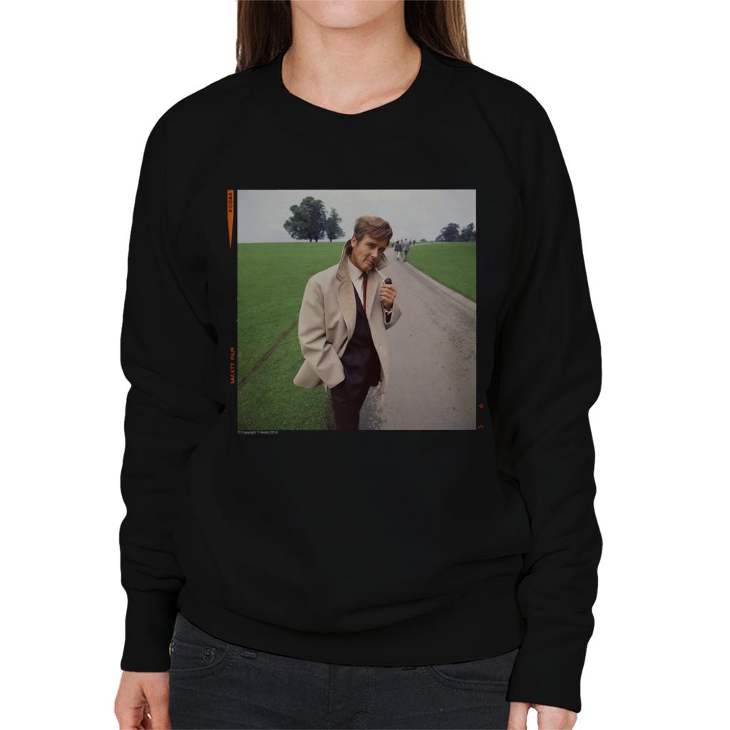 TV Times Roger Moore Park Stroll 1968 Women's Sweatshirt