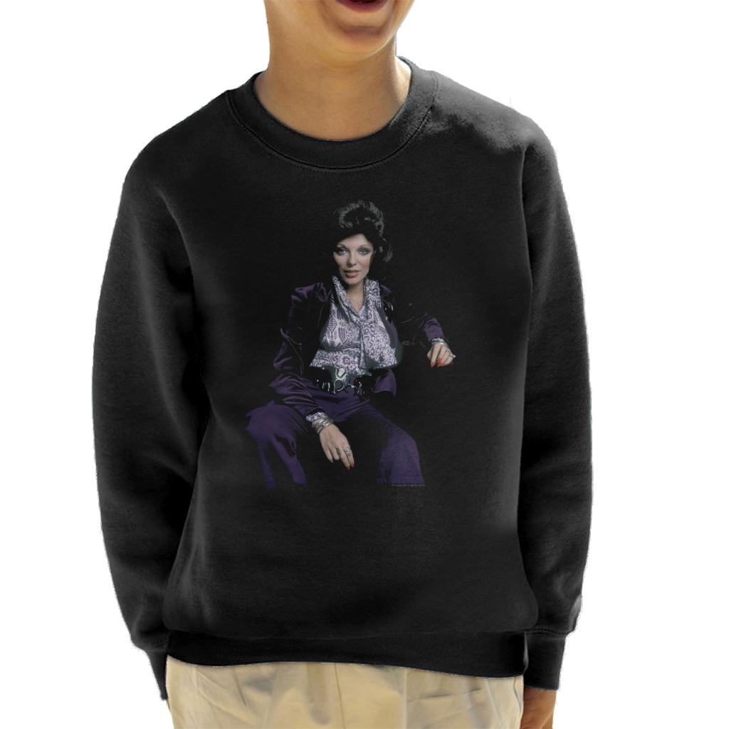 TV Times Joan Collins At Home 1971 Kids Sweatshirt-ALL + EVERY