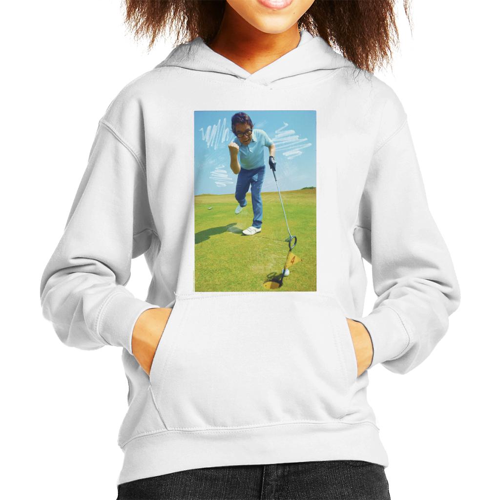 TV Times Ronnie Corbett Playing Golf 1971 Kids Hooded Sweatshirt-ALL + EVERY