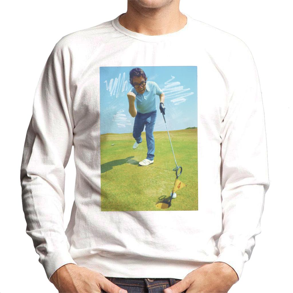 TV Times Ronnie Corbett Playing Golf 1971 Men's Sweatshirt-ALL + EVERY