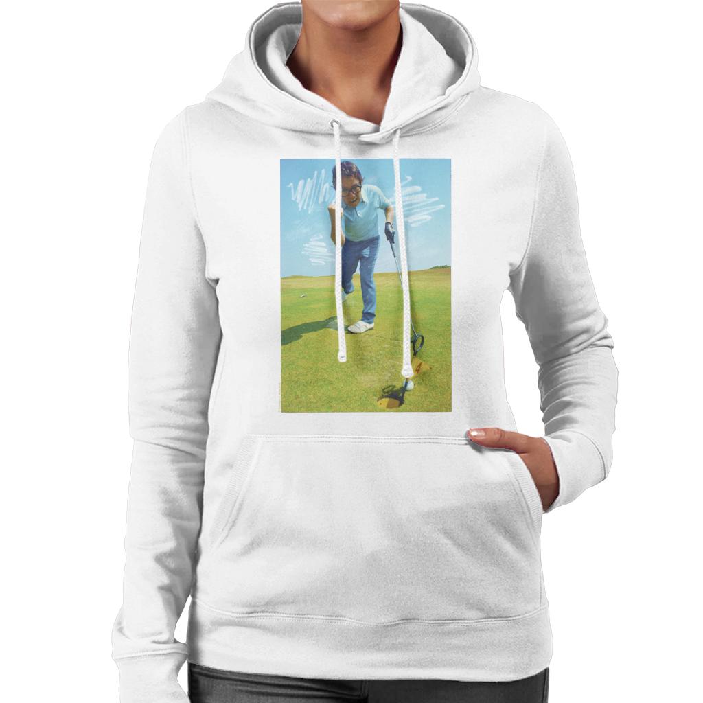 TV Times Ronnie Corbett Playing Golf 1971 Women's Hooded Sweatshirt-ALL + EVERY