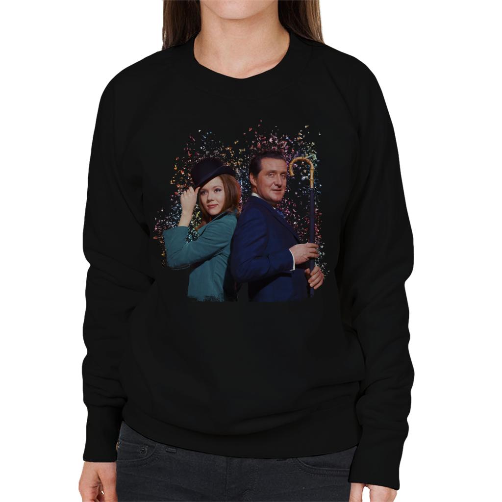 TV Times Avengers Diana Rigg And Patrick Macnee Women's Sweatshirt-ALL + EVERY