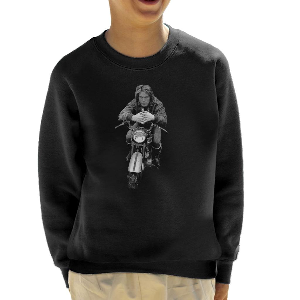 TV Times Adam Faith Motorcycle 1971 Kids Sweatshirt-ALL + EVERY