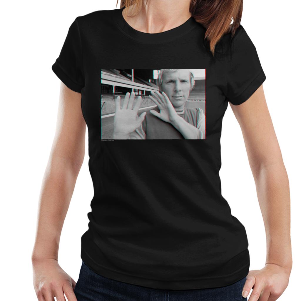 TV Times Bobby Moore 3D Effect Women's T-Shirt-ALL + EVERY