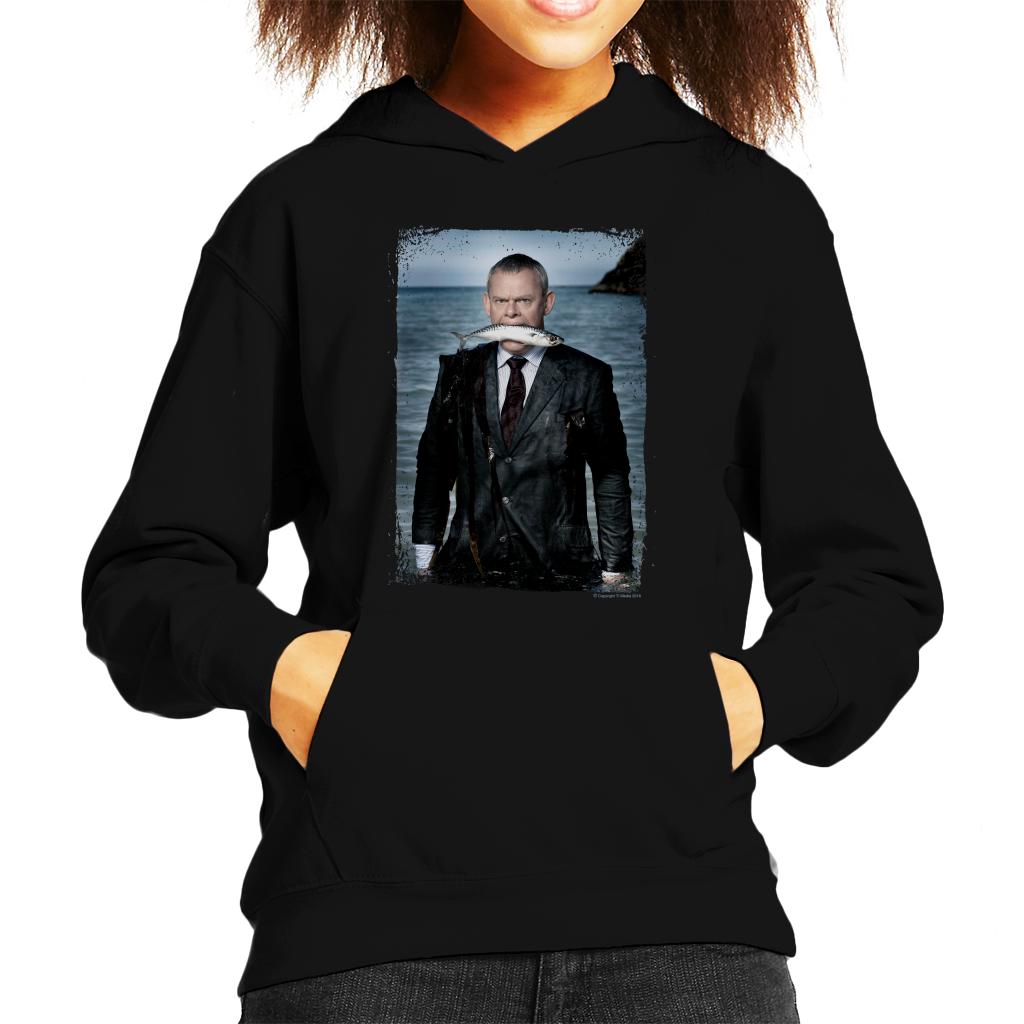 TV Times Martin Clunes Fish Doc Martin Kids Hooded Sweatshirt-ALL + EVERY