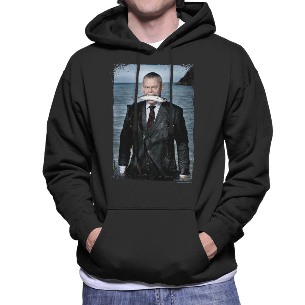 TV Times Martin Clunes Fish Doc Martin Men's Hooded Sweatshirt-ALL + EVERY