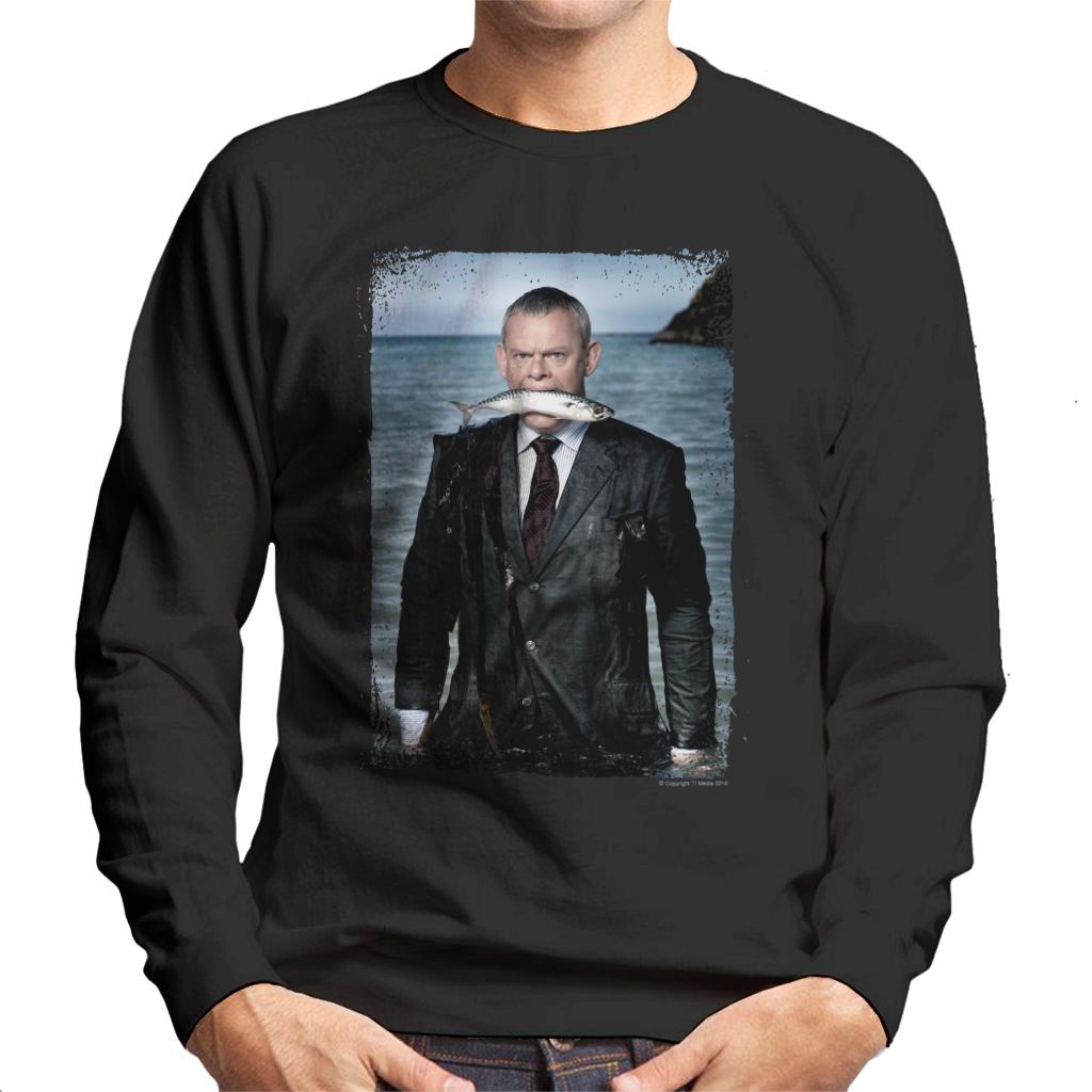 TV Times Martin Clunes Fish Doc Martin Men's Sweatshirt-ALL + EVERY