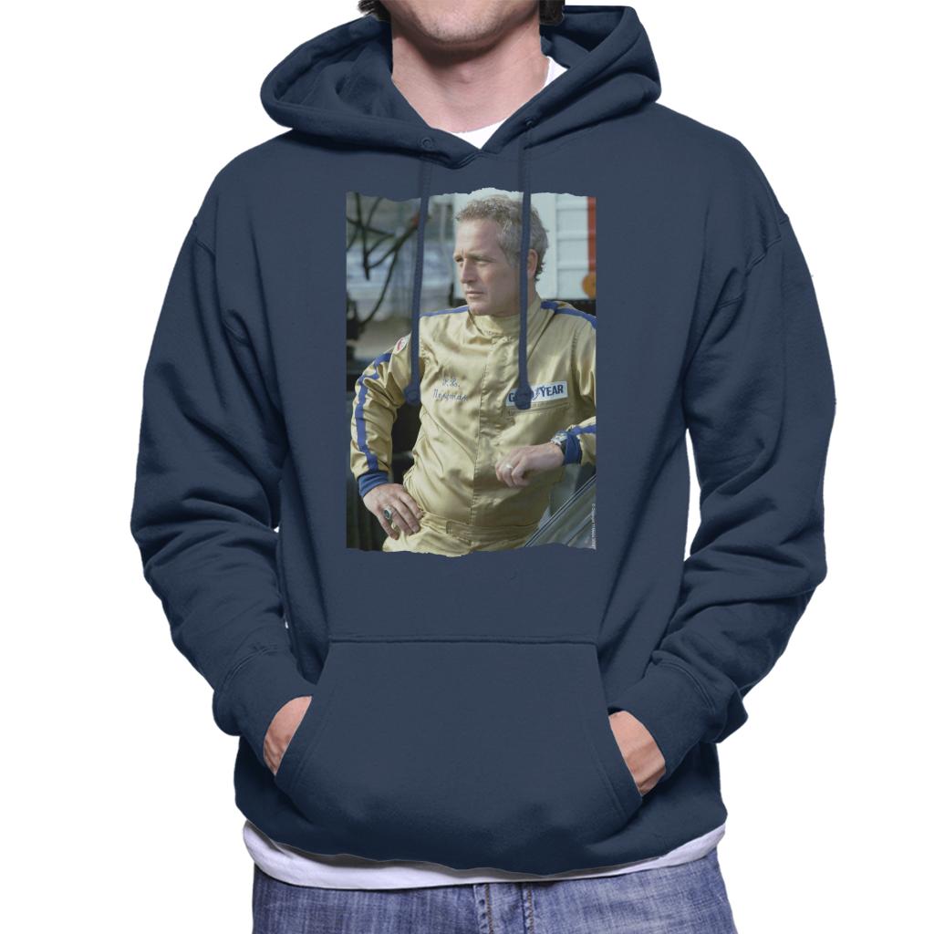 TV Times Paul Newman Race Suit 1974 Men's Hooded Sweatshirt-ALL + EVERY