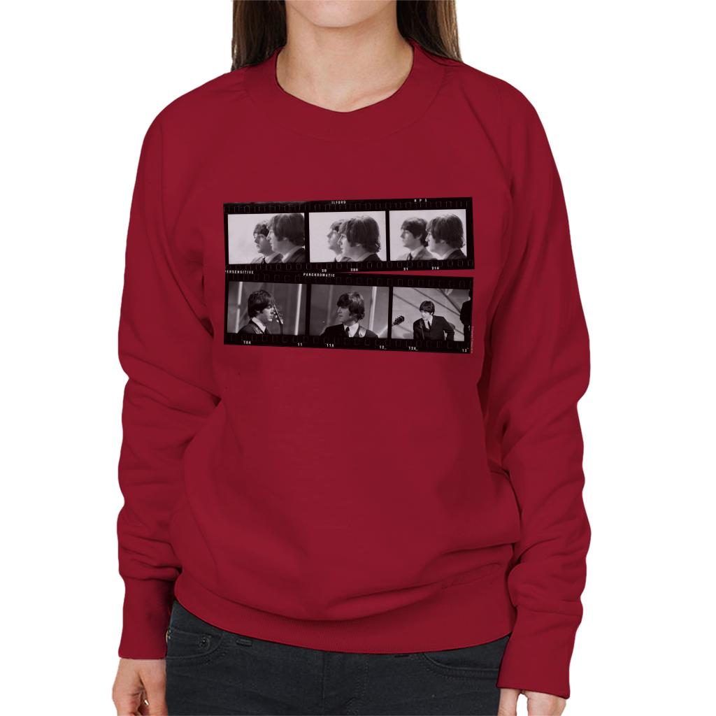 TV Times Beatles Lennon McCartney Show Photo Strip Women's Sweatshirt-ALL + EVERY