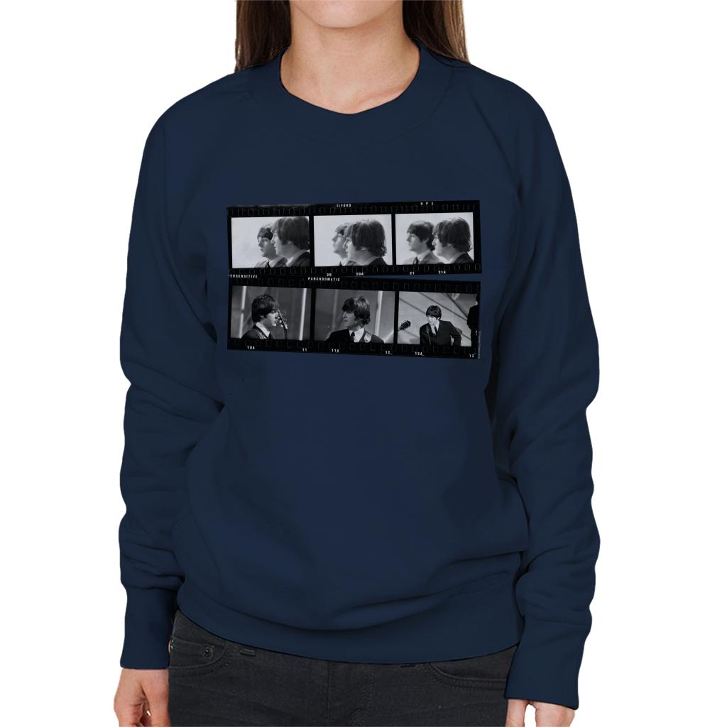 TV Times Beatles Lennon McCartney Show Photo Strip Women's Sweatshirt-ALL + EVERY