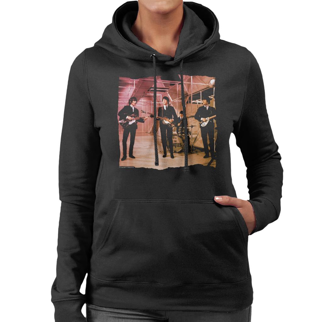 TV Times Beatles Lennon McCartney Show Performance Women's Hooded Sweatshirt-ALL + EVERY