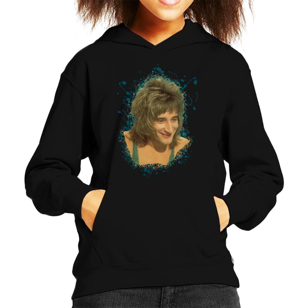 TV Times Rod Stewart Sparkly Vest Kids Hooded Sweatshirt-ALL + EVERY