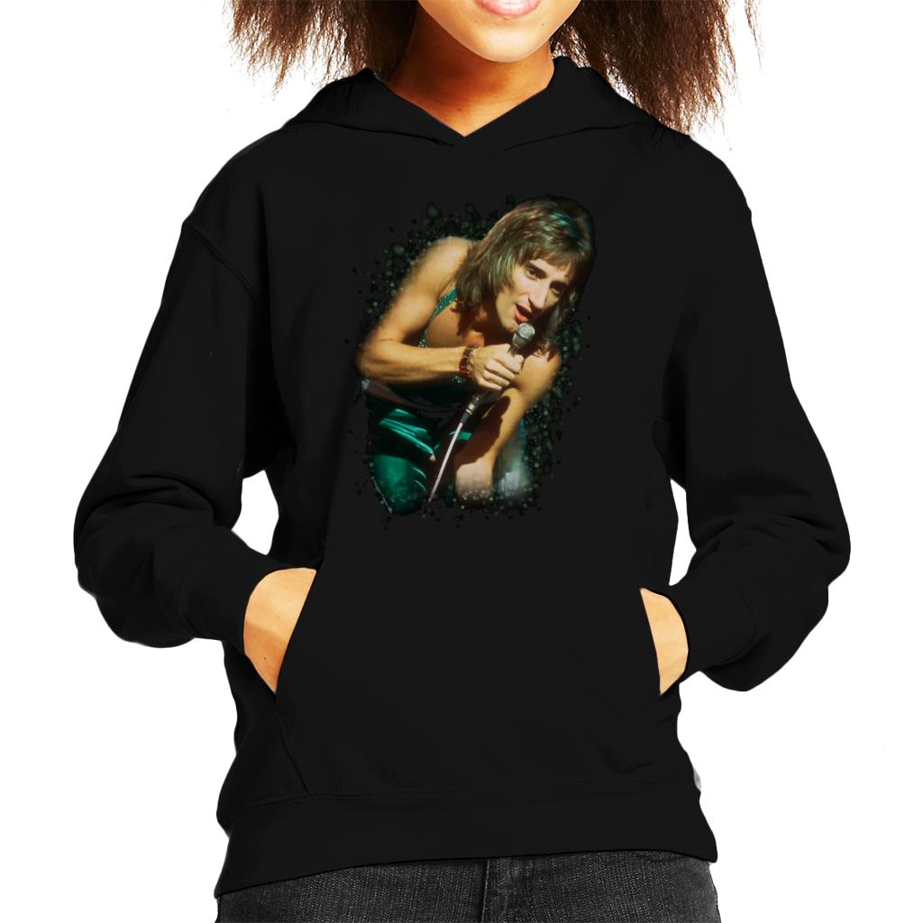 TV Times Rod Stewart Live On Russell Harty Plus Kids Hooded Sweatshirt-ALL + EVERY