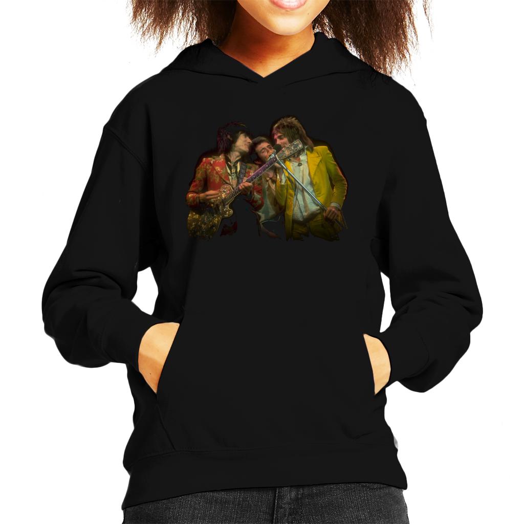 TV Times Faces Rod Stewart And Ronnie Wood Kids Hooded Sweatshirt-ALL + EVERY