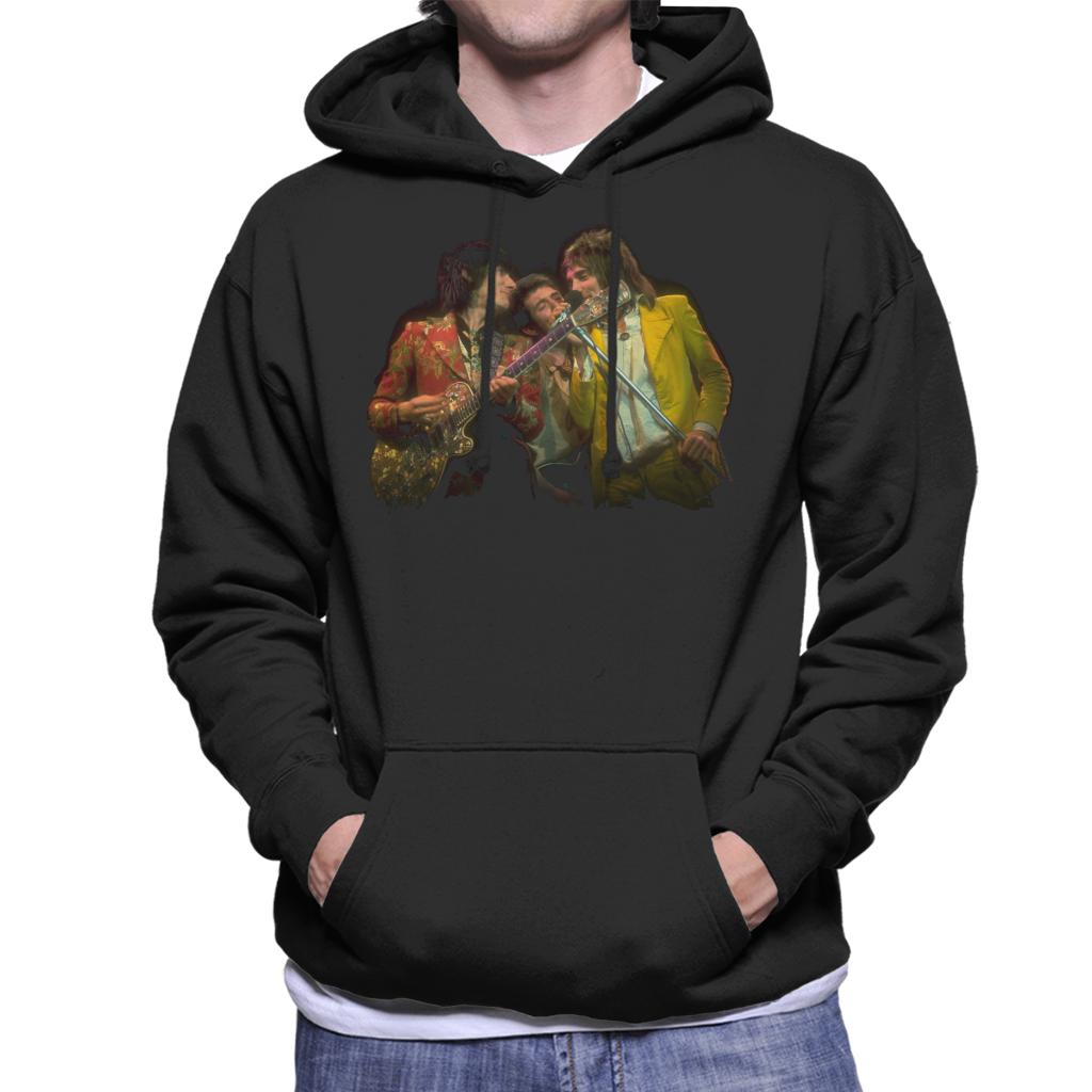 TV Times Faces Rod Stewart And Ronnie Wood Men's Hooded Sweatshirt-ALL + EVERY