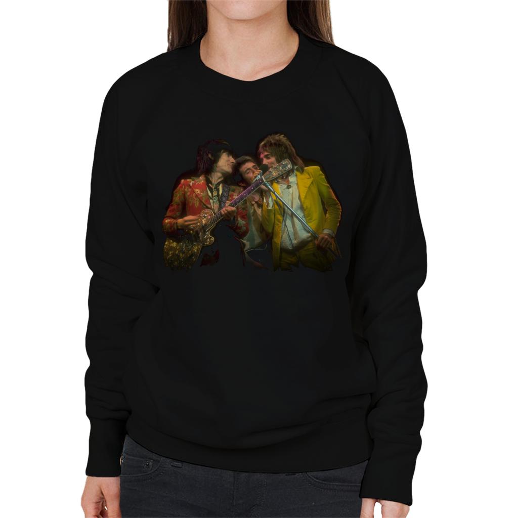 TV Times Faces Rod Stewart And Ronnie Wood Women's Sweatshirt-ALL + EVERY