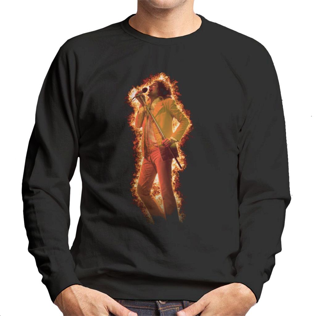 TV Times Rod Stewart And The Faces Flame Effect Men's Sweatshirt-ALL + EVERY