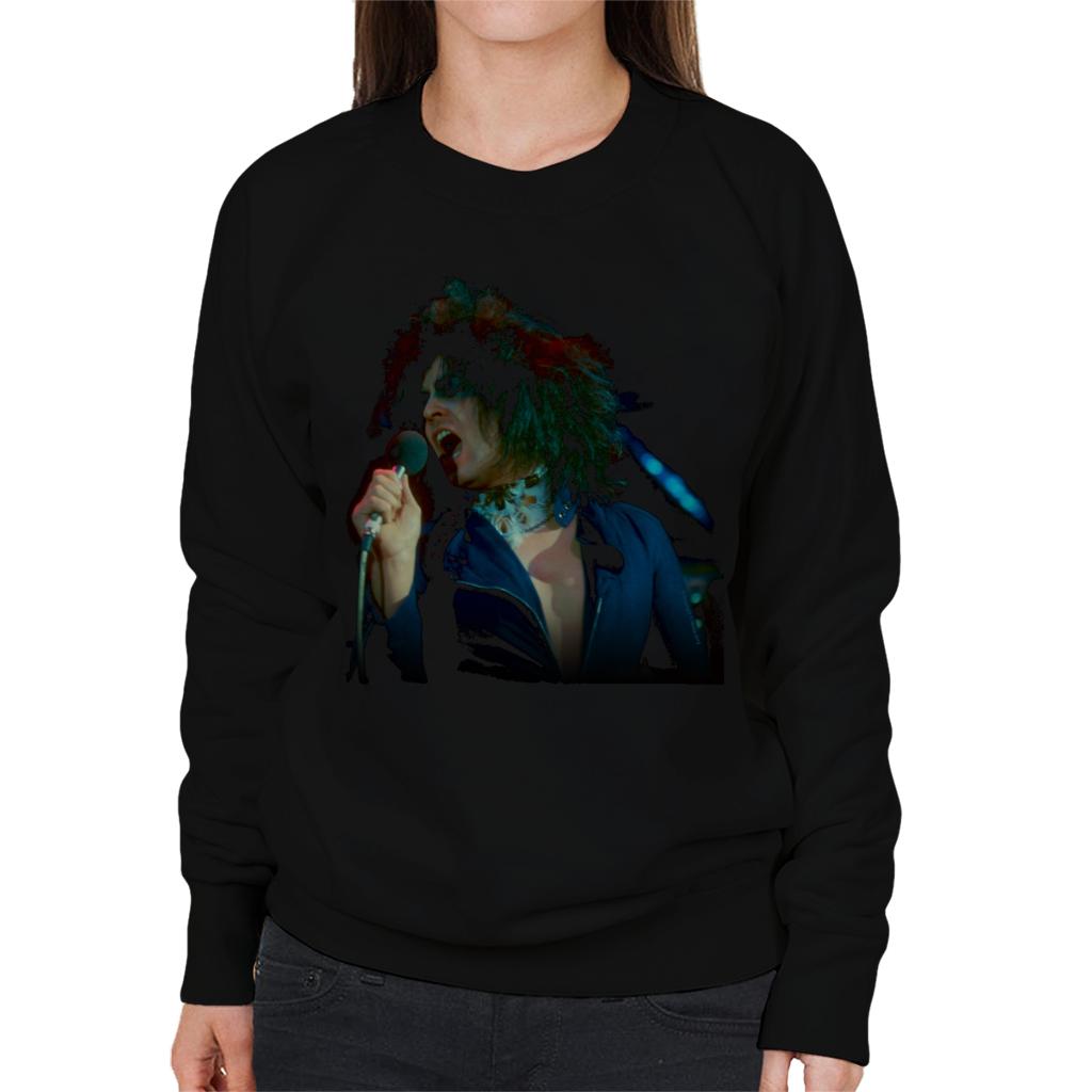 TV Times Marc Bolan Singing On Supersonic T Rex Women's Sweatshirt-ALL + EVERY