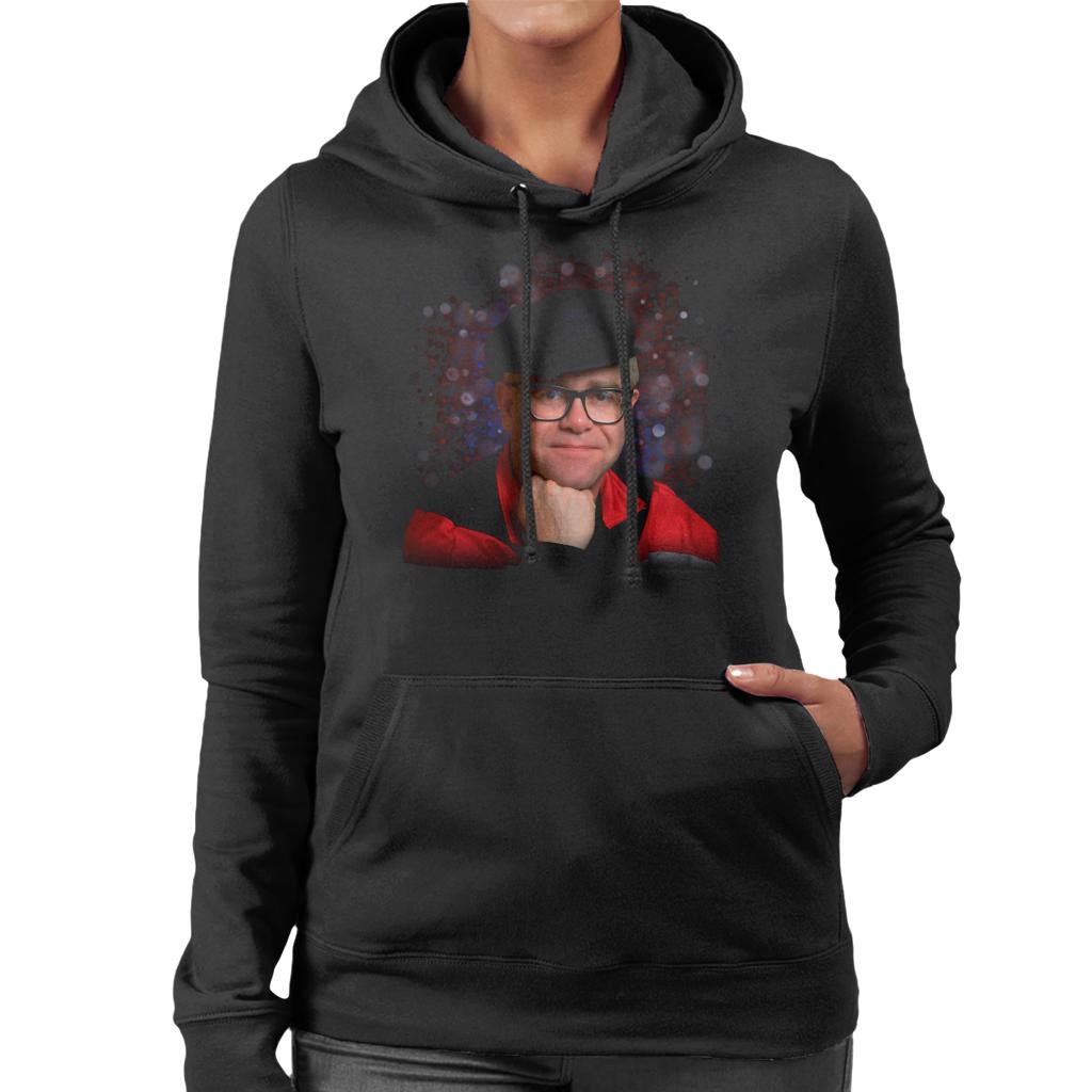 TV Times Elton John Smile Women's Hooded Sweatshirt-ALL + EVERY