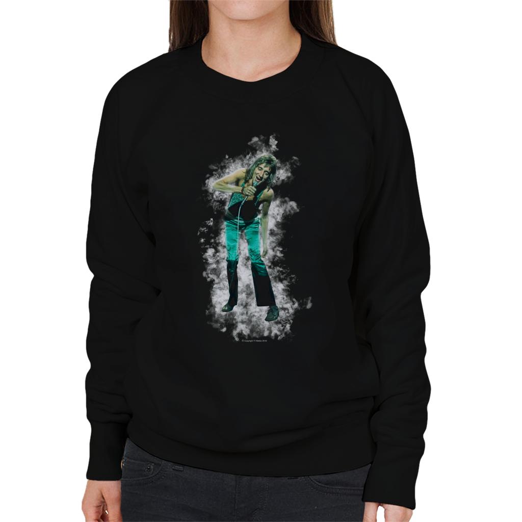 TV Times Rod Stewart Live Smoke Effect Women's Sweatshirt-ALL + EVERY