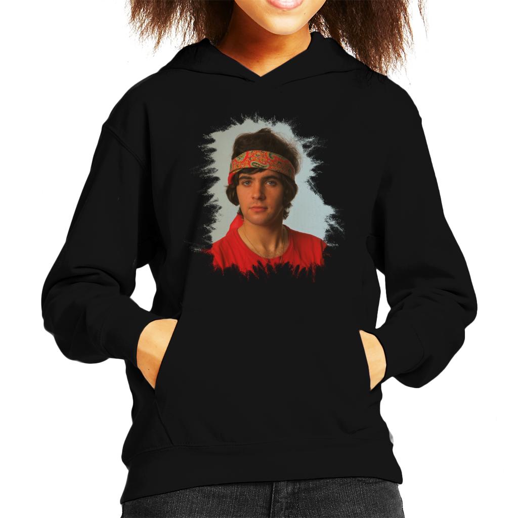 TV Times David Essex Bandana Portrait Kids Hooded Sweatshirt-ALL + EVERY