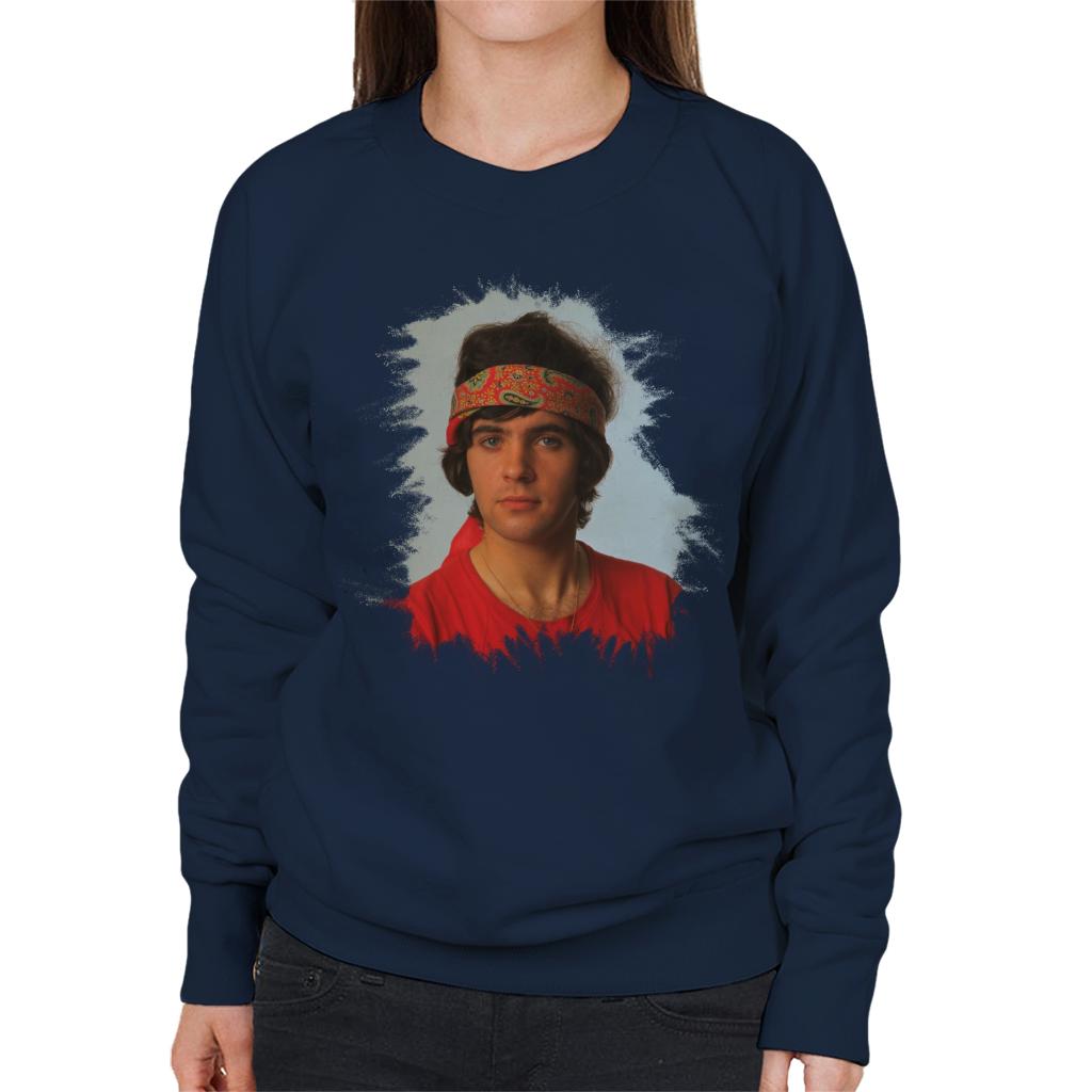 TV Times David Essex Bandana Portrait Women's Sweatshirt-ALL + EVERY