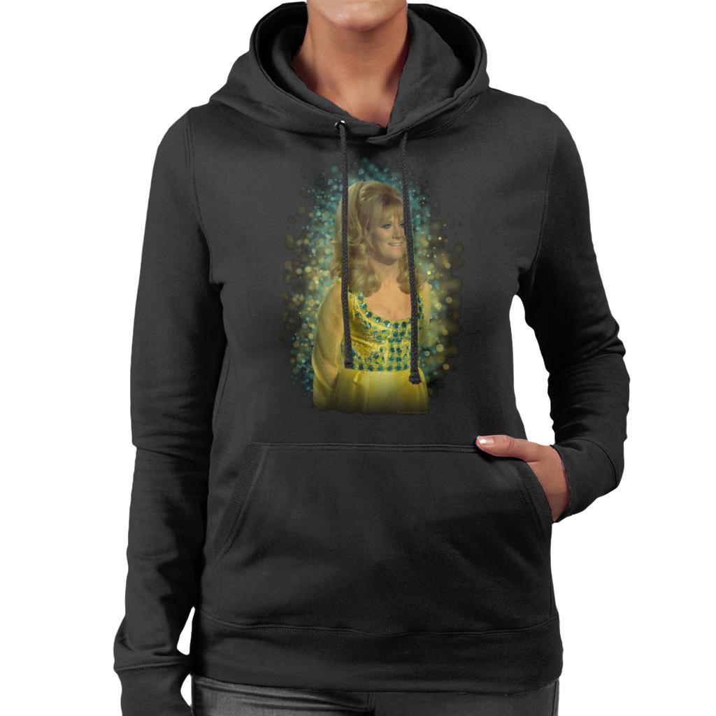 TV Times Dusty Springfield Flare Glow Effect Women's Hooded Sweatshirt-ALL + EVERY