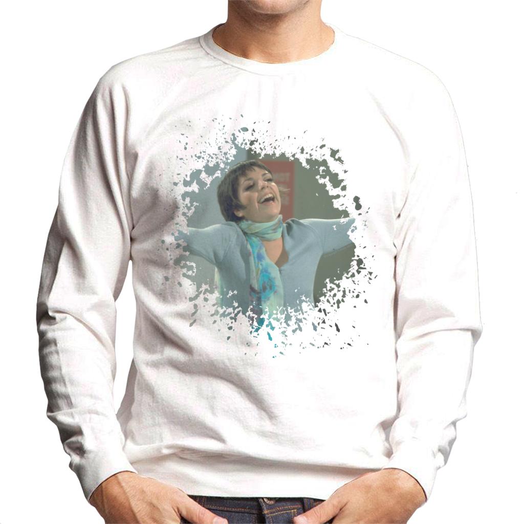 TV Times Liza Minnelli Distressed Edge Effect Men's Sweatshirt-ALL + EVERY