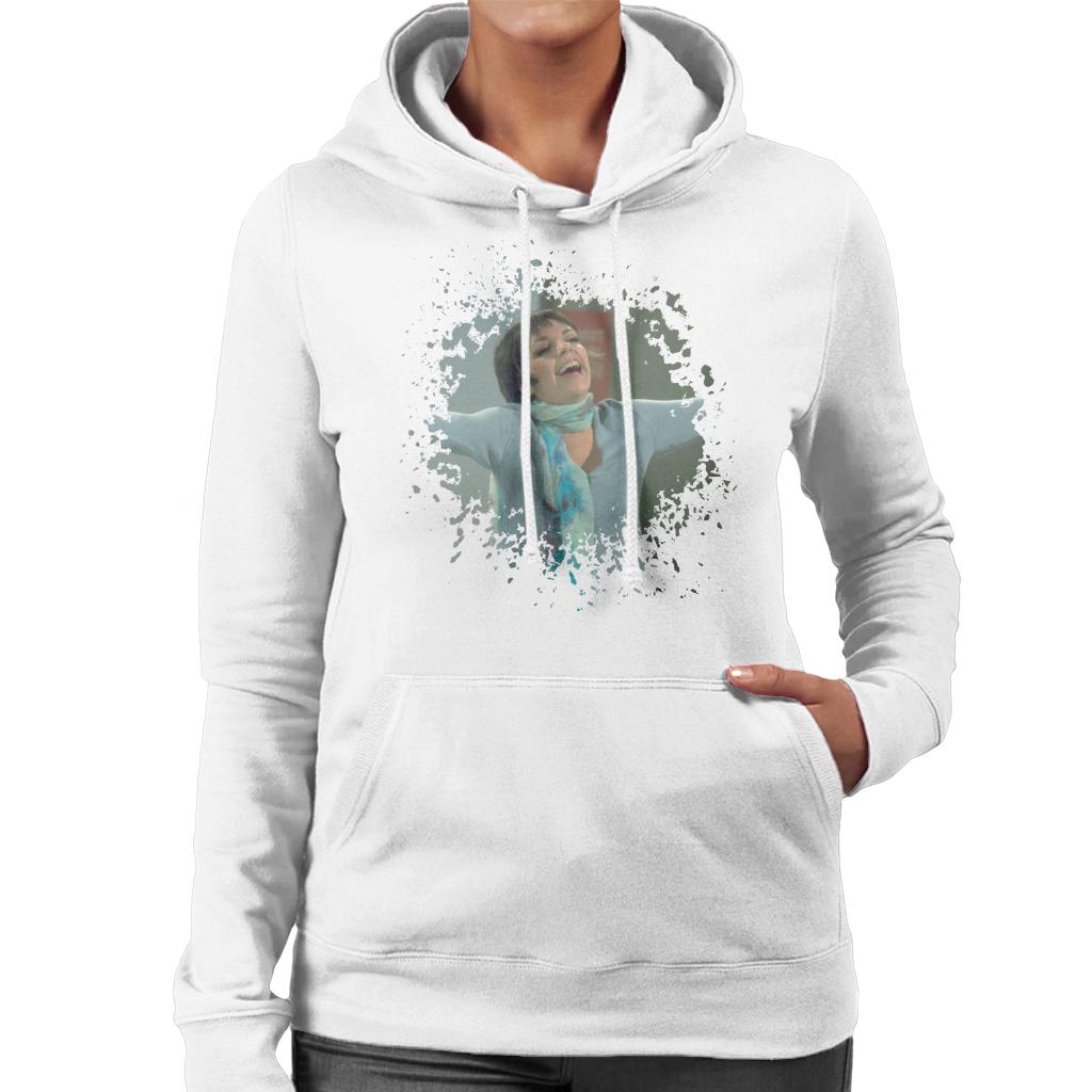 TV Times Liza Minnelli Distressed Edge Effect Women's Hooded Sweatshirt-ALL + EVERY