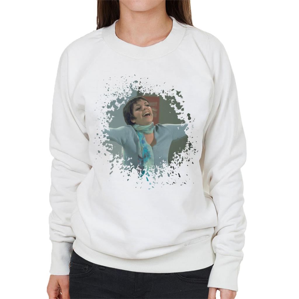 TV Times Liza Minnelli Distressed Edge Effect Women's Sweatshirt-ALL + EVERY