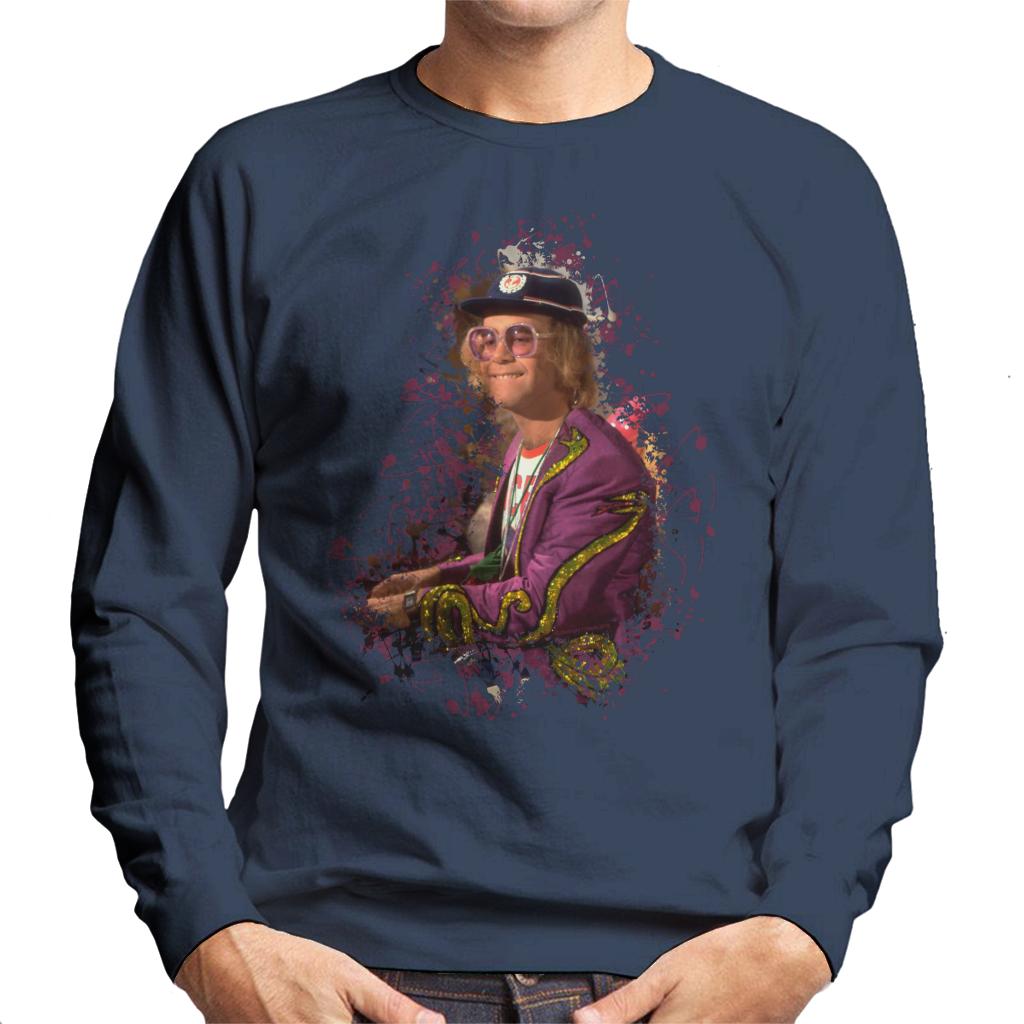 TV Times Elton John At The Piano Men's Sweatshirt-ALL + EVERY