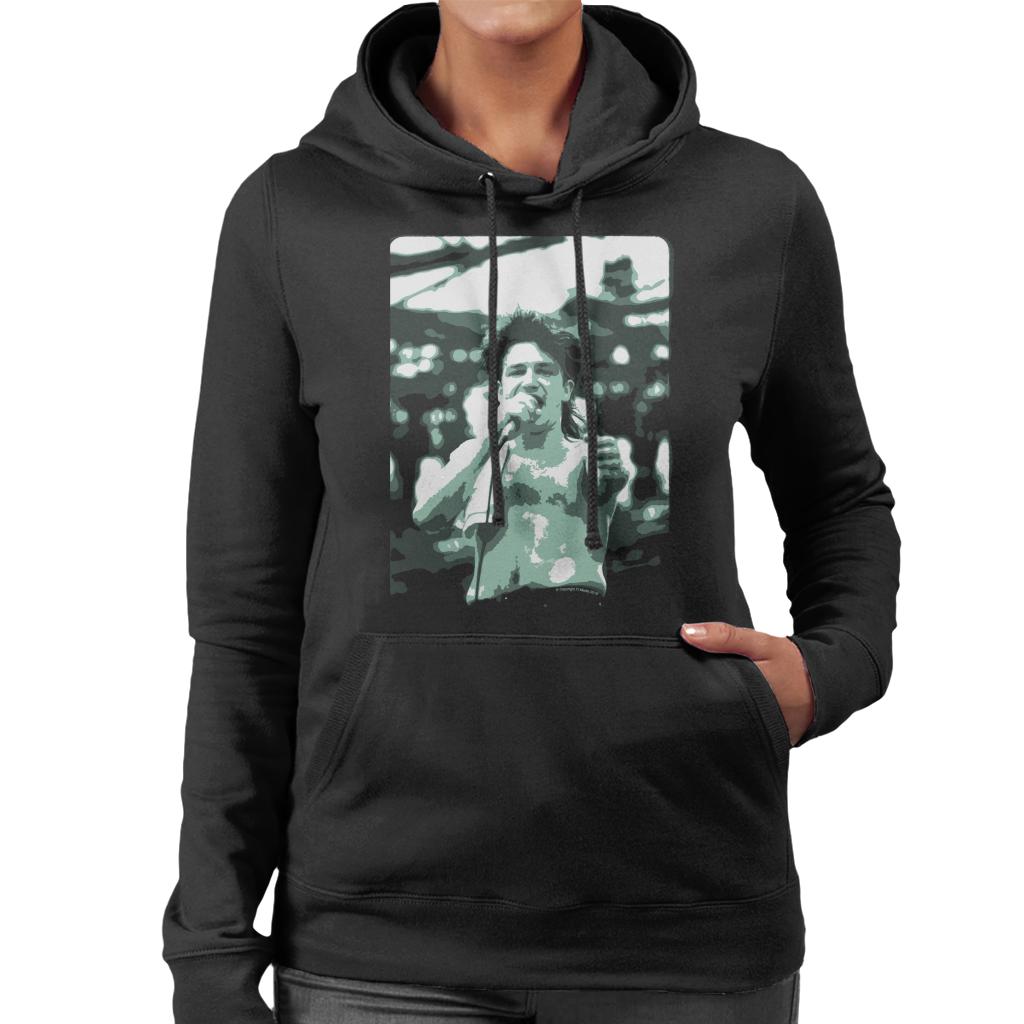 TV Times Bono Of U2 Live Women's Hooded Sweatshirt-ALL + EVERY