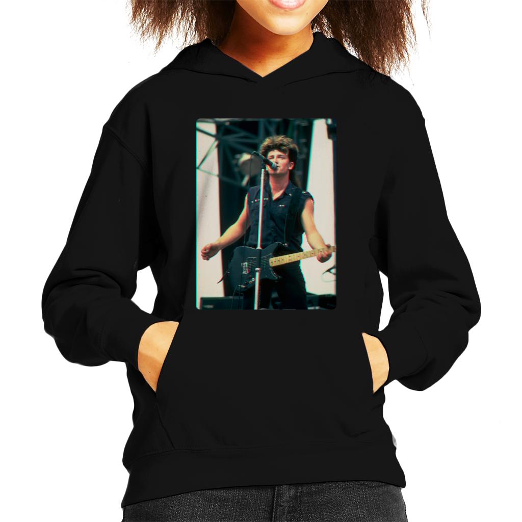 TV Times Bono Of U2 Guitar 3D Effect Kids Hooded Sweatshirt-ALL + EVERY